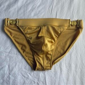 Charlie by MZ Matthew Zink Speedo Metallic Gold Grecian Sport Brief Men Swimwear